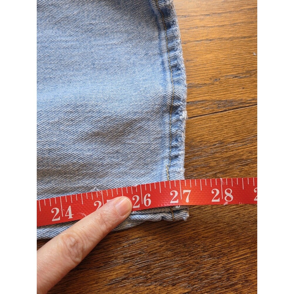 Abercrombie & Fitch 90s Straight Jeans 32x27 Ultra High Rise Curve Love Distress - Picture 10 of 10